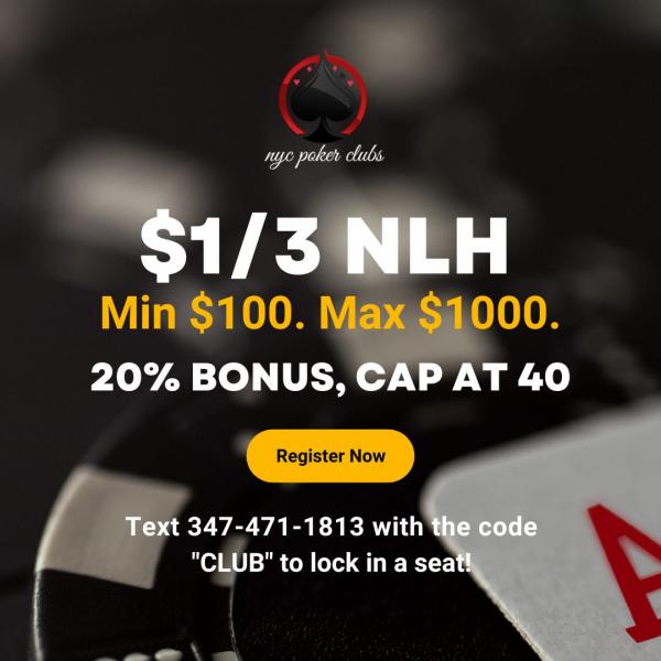 Play your favorite poker games when you?re in New York City. A light screening process is required to join the madness! Text:?SPBlog? to (347) 471 1813 to RSVP & Address with full name, email & occupation.