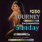 $250 Rebuy Tournament Every Sunday, $2k Guaranteed! Starts @ 5 pm! Text "SPbirdy" to 3474711813 to RSVP!