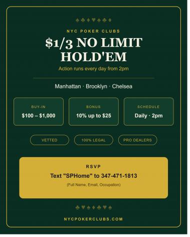 NYC Poker Clubs ? $1/3 NLH Poker